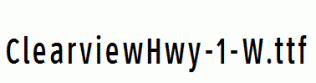 ClearviewHwy-1-W.ttf