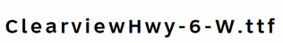 ClearviewHwy-6-W.ttf