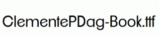 ClementePDag-Book.ttf