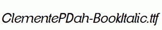 ClementePDah-BookItalic.ttf