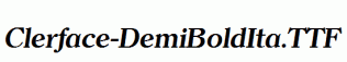 Clerface-DemiBoldIta.ttf