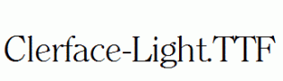 Clerface-Light.ttf