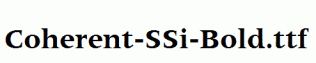 Coherent-SSi-Bold.ttf