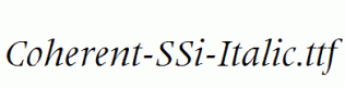 Coherent-SSi-Italic.ttf