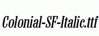 Colonial-SF-Italic.ttf