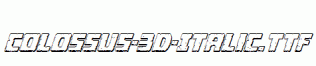 Colossus-3D-Italic.ttf