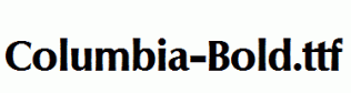 Columbia-Bold.ttf