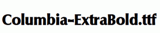 Columbia-ExtraBold.ttf