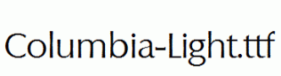 Columbia-Light.ttf