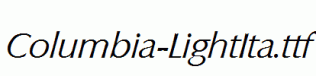 Columbia-LightIta.ttf