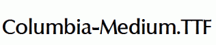 Columbia-Medium.ttf