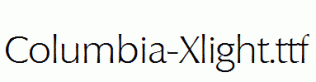 Columbia-Xlight.ttf