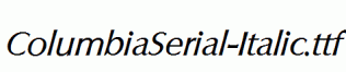 ColumbiaSerial-Italic.ttf