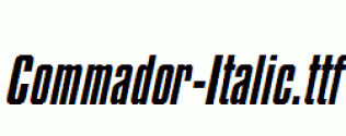 Commador-Italic.ttf