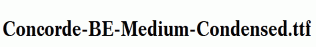 Concorde-BE-Medium-Condensed.ttf