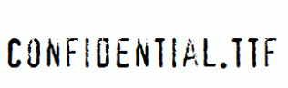 Confidential.ttf
