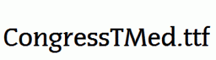 CongressTMed.ttf