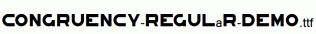 Congruency-Regular-Demo.ttf