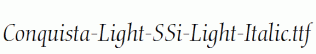 Conquista-Light-SSi-Light-Italic.ttf
