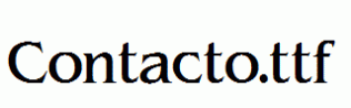 Contacto.ttf
