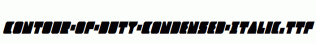 Contour-of-Duty-Condensed-Italic.ttf