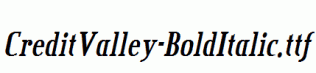CreditValley-BoldItalic.ttf