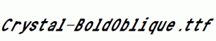 Crystal-BoldOblique.ttf