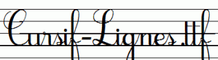 Cursif-Lignes.ttf
