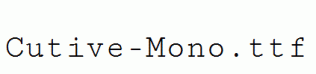Cutive-Mono.ttf
