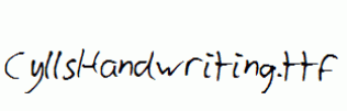 CyllsHandwriting.ttf