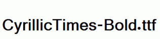 CyrillicTimes-Bold.ttf