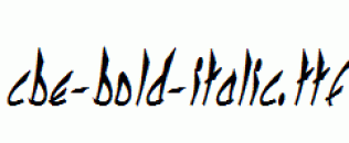 cbe-Bold-Italic.ttf