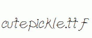 cutepickle.ttf