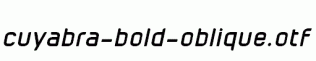 cuyabra-bold-oblique.otf
