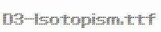 D3-Isotopism.ttf