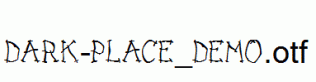 DARK-PLACE_DEMO.otf