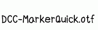 DCC-MarkerQuick.otf