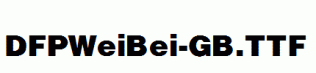 DFPWeiBei-GB.ttf