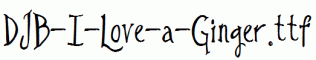 DJB-I-Love-a-Ginger.ttf