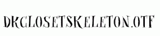 DKClosetSkeleton.otf