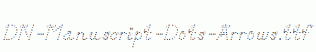 DN-Manuscript-Dots-Arrows.ttf