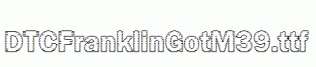 DTCFranklinGotM39.ttf
