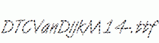 DTCVanDijkM14-.ttf