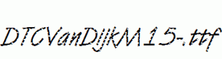 DTCVanDijkM15-.ttf
