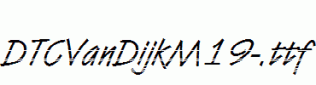DTCVanDijkM19-.ttf