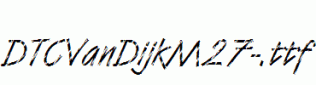DTCVanDijkM27-.ttf