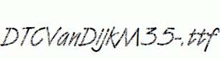 DTCVanDijkM35-.ttf