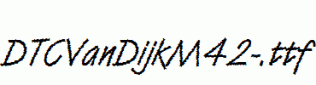DTCVanDijkM42-.ttf