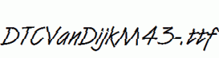 DTCVanDijkM43-.ttf