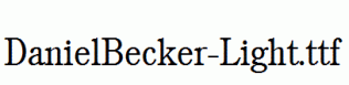 DanielBecker-Light.ttf